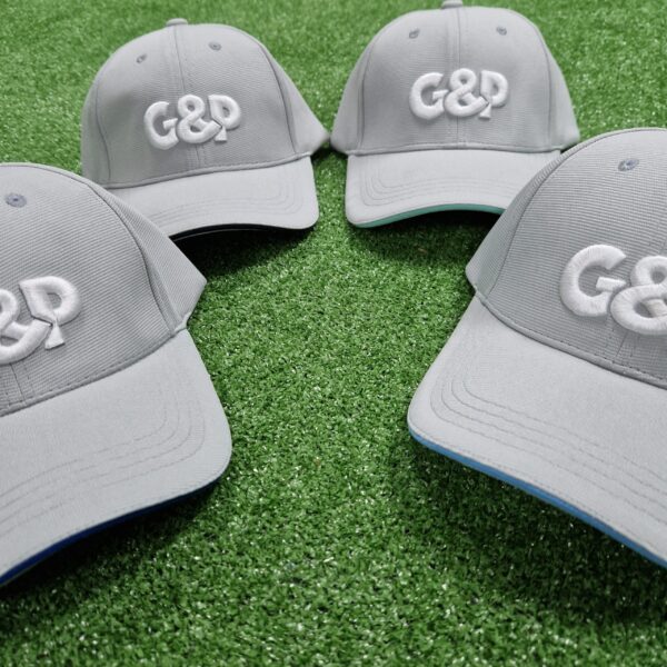 G&P Silver Baseball Caps